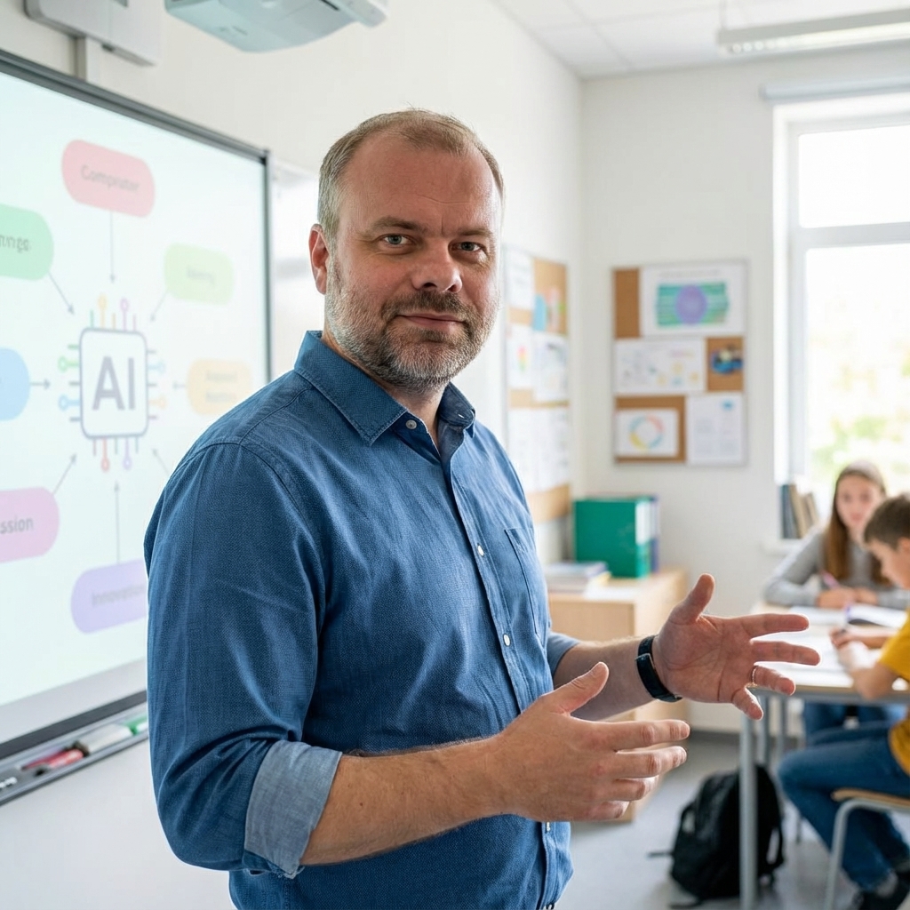 TukyTom přednáší o AI ve škole